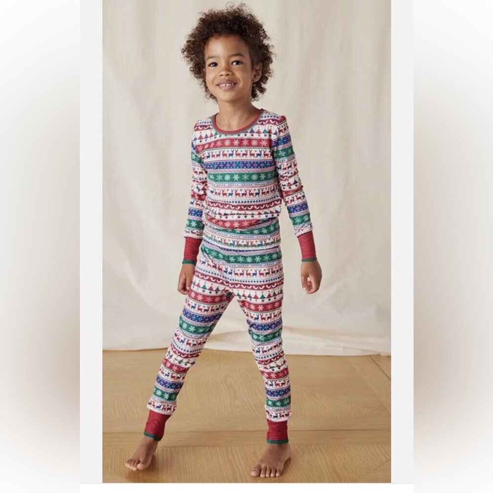 Matilda Jane Merry and Bright Fair Isle Pajama Set Size 8  Reindeer